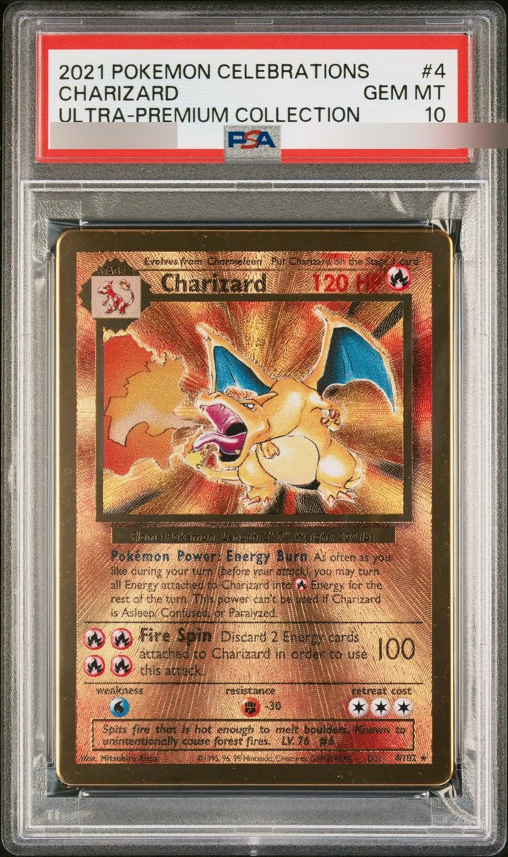 2021 POKEMON CELEBRATIONS CHARIZARD ULTRA-PREMIUM COLLECTION PS