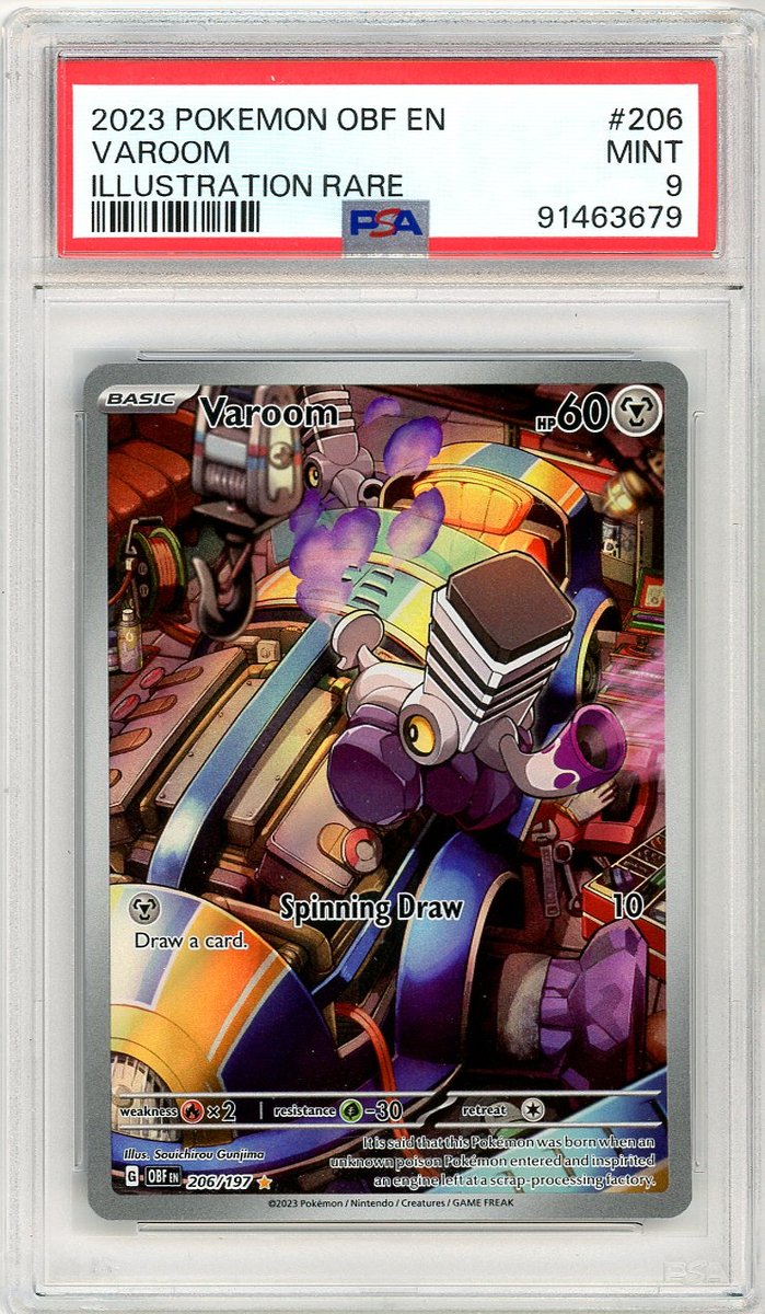 Varoom IR Obsidian Flames PSA 9