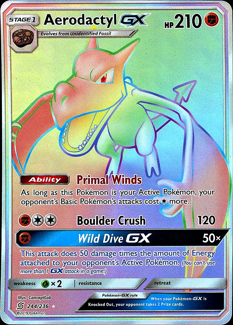 Aerodactyl GX (Secret) SM - Unified Minds