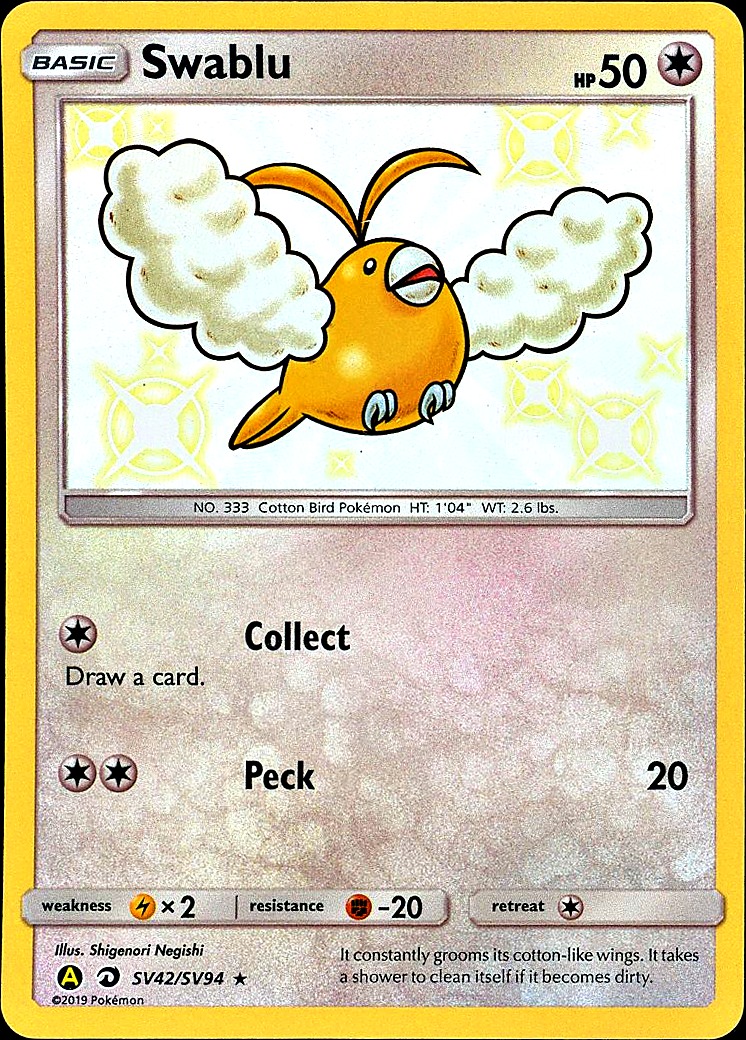 Swablu Hidden Fates: Shiny Vault