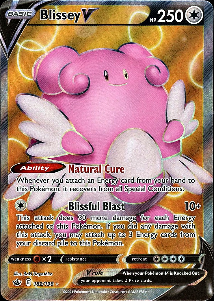 Blissey V (Full Art) SWSH06: Chilling Reign