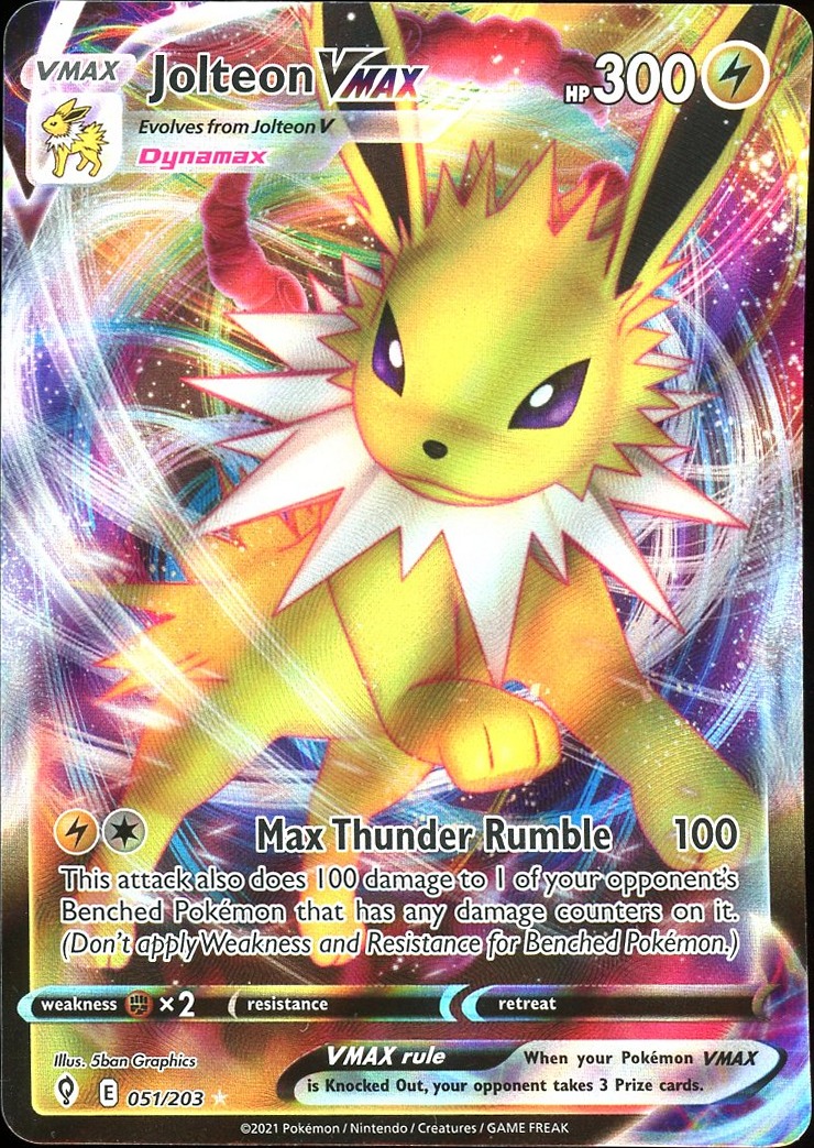 Jolteon VMAX SWSH07: Evolving Skies