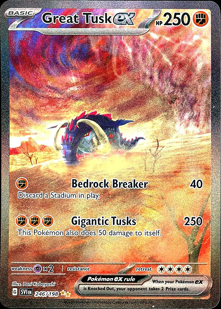 Great Tusk ex - 246/198 SV01: Scarlet & Violet Base Set