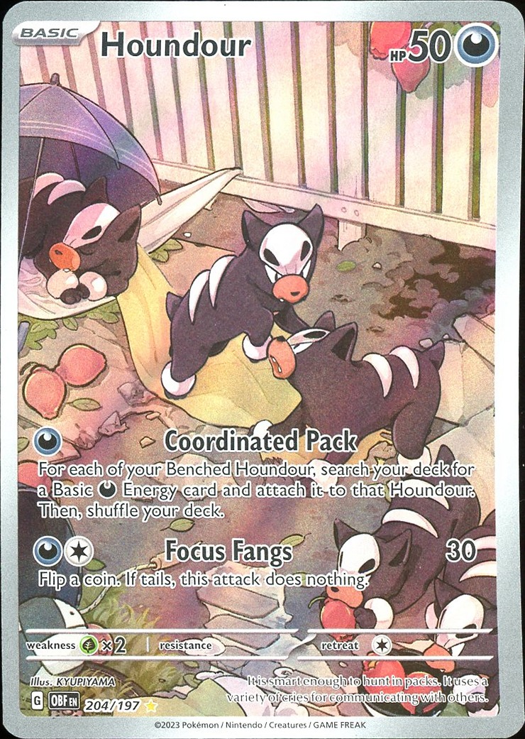 Houndour - 204/197 SV03: Obsidian Flames