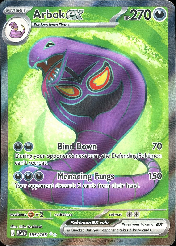 Arbok ex - 185/165 SV: Scarlet & Violet 151