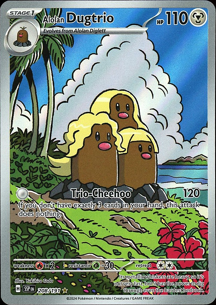 Alolan Dugtrio - 208/191 SV08: Surging Sparks