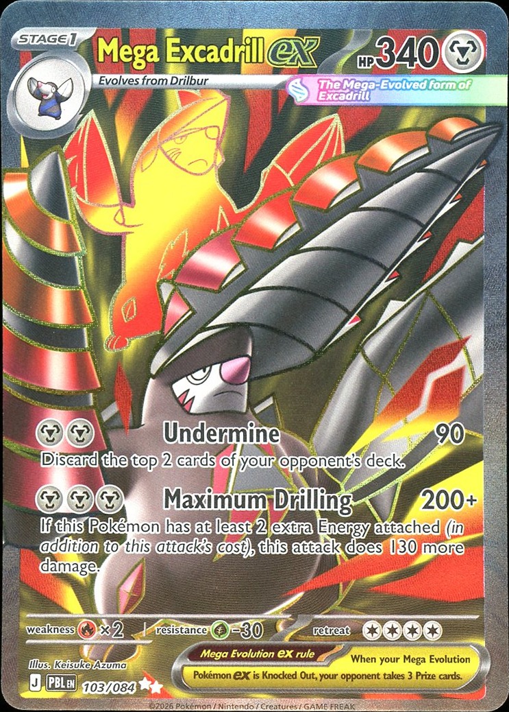 Mega Excadrill ex - 103/084 ME05: Pitch Black