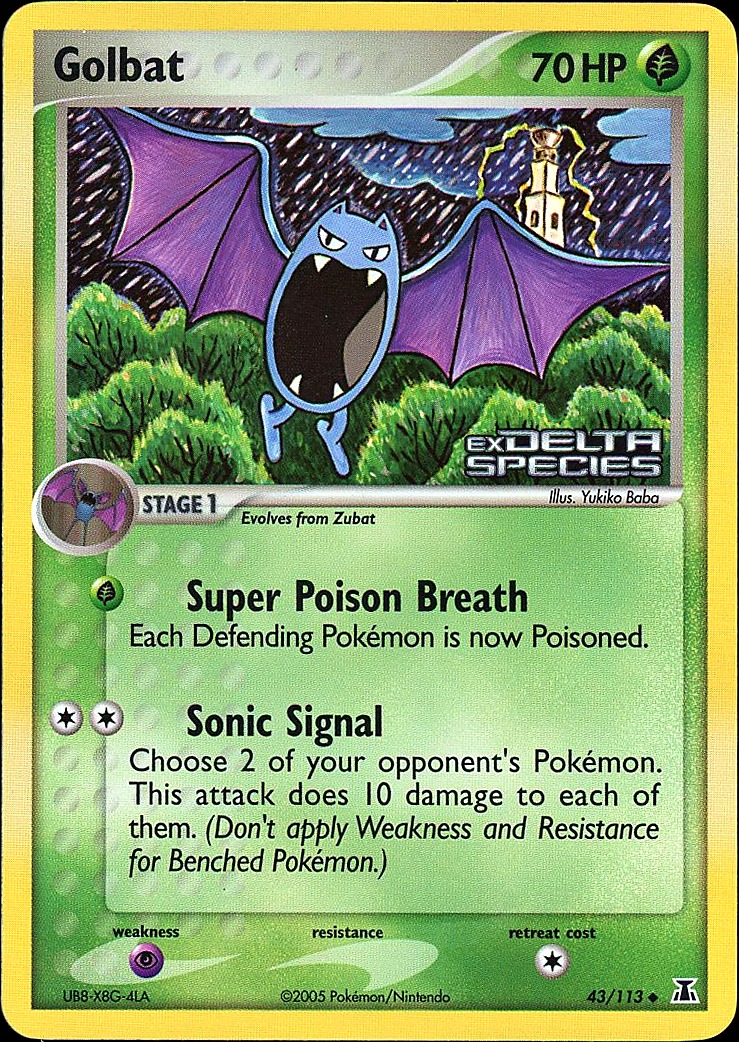 Golbat EX Delta Species